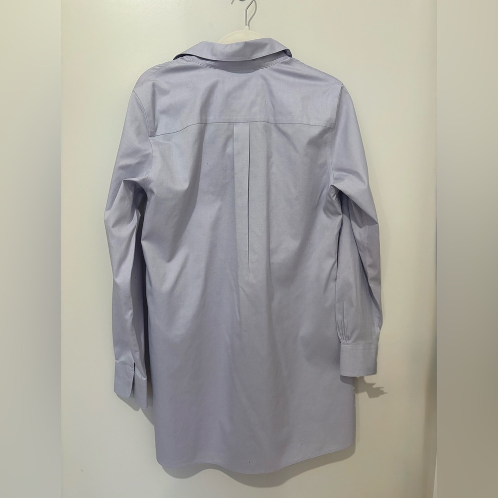 Women’s Brooks Brothers Lavender Tunic Button Up Cotton NonIron Top Shirt 12 - Picture 7 of 15